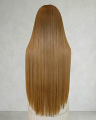 Keira | Perruque en dentelle cheveux lisses blond caramel