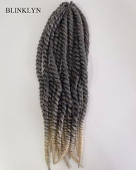 Ombre Grey/#613 Crochet Hair Twisted Braids