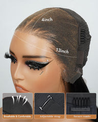 Annie | Perruque Pixie en Cheveux Humains Frisés Crépus avec Dentelle HD 13x4 et Ligne de Cheveux Naturelle