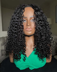 Karina | Luxury RAW HAIR Curly Flip Over Half Wig