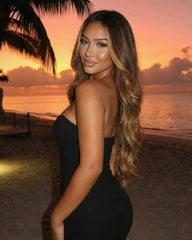 Coco | Money Piece Honey Brown Hair Ombre Lace Wig