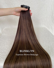 Lot de cheveux bruts balayage blond coucher de soleil