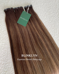 Lot de cheveux bruts balayage blond coucher de soleil