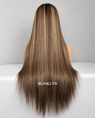 Mia | Perruque Lace HD Cheveux Naturels Balayage Brun Expresso