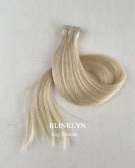 Beige Blonde Tape ins Human Hair Extensions
