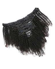 Extensions de cheveux humains crépus à clips