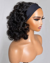 Rayna | Soft Bouncy Curl Human Hair Headband Wig