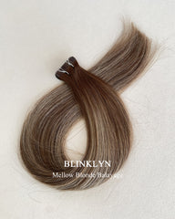 Mellow Blonde Balayage Tape ins Human Hair Extensions