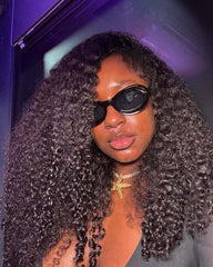 Dorois | Luxury RAW HAIR Afro Kinky Curly Flip Over Half Wig