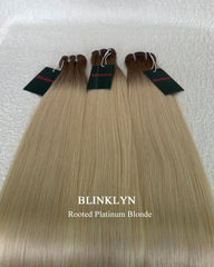 Rooted Platinum Blonde Raw Hair Bundle