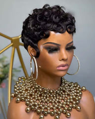 April | Soft Curls Wave Pixie Wig (No Lace)