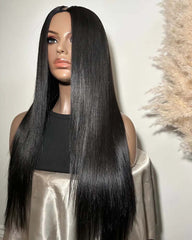 Malikah | Luxury RAW HAIR Silky Straight Hair V Part Wig U Part Wig