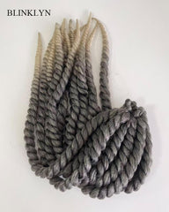 Ombre Grey/#613 Crochet Hair Twisted Braids