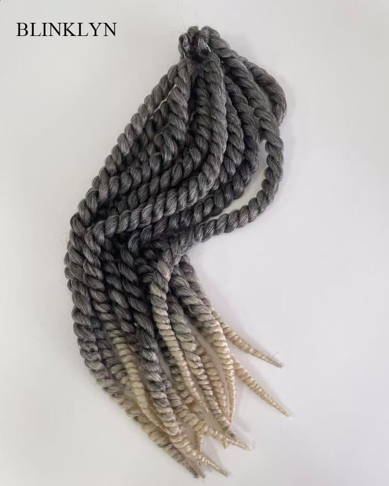 Ombre Grey/#613 Crochet Hair Twisted Braids