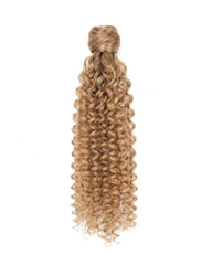 Deep Wave Blonde Human Hair Ponytail Extensions