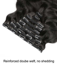 Wavy Clip ins Clip ins Human Hair Extensions