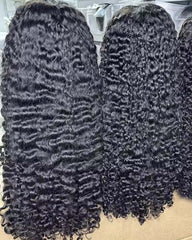 Bella | Burmese Curly Human Hair Flip Over Half Wig