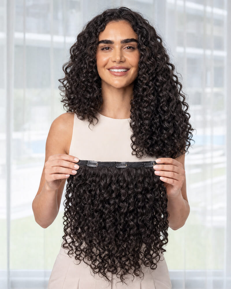 Curly Hair Clip ins Human Hair Extensions