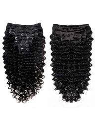 Curly Hair Clip ins Human Hair Extensions