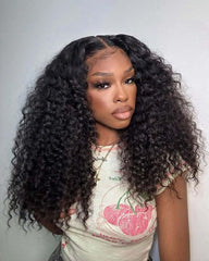 Camille | Water Wave Transparent Lace Frontal & Closure Glueless Wig