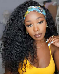 Karol | Authentic RAW HAIR Curly Hair Headband Wig