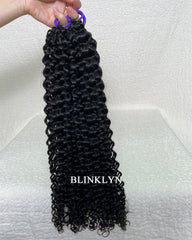 Cheveux humains bouclés profonds Miracle Knots Feather Crochet Hair