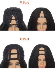 Monique | "Removable Sew-in" Light Yaki Straight V Part Wig U Part Wig