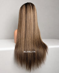 Mia | Perruque Lace HD Cheveux Naturels Balayage Brun Expresso