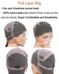 Lydia | 100% Hand Crafted Wavy Blonde #613 HD Full Lace Scalp Wig