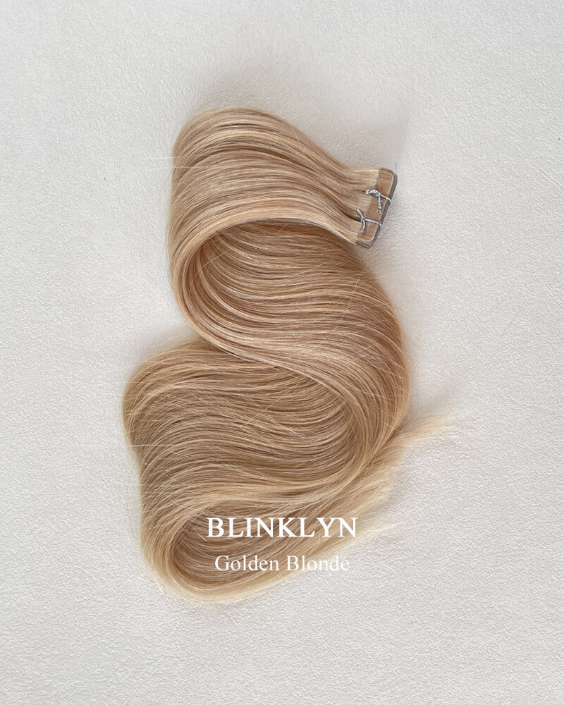 Golden Blonde Tape ins Human Hair Extensions