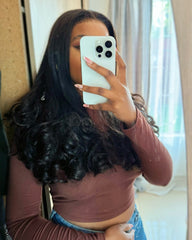 Tanya | Perruque sans colle SDD Bouncy Tips HD Lace Frontal &amp; Closure