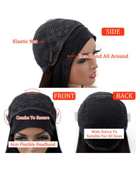 Janet | Body Wave Dark Roots Honey Blonde Headband Wig