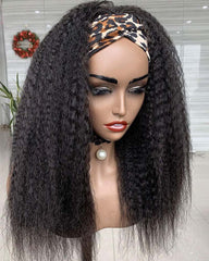 Myra | Perruque bandeau en cheveux humains crépus et lisses
