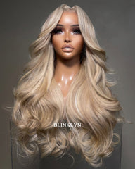 Joyce | Shimmer Blonde Balayage HD Lace Raw Hair Wig