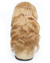 Janet | Body Wave Dark Roots Honey Blonde Headband Wig