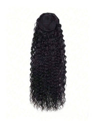 Water Wave Human Hair Drawstring/ Velcro Ponytail Extensions