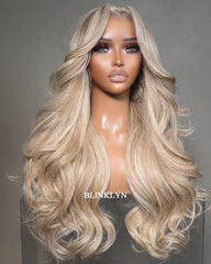 Joyce | Shimmer Blonde Balayage HD Lace Raw Hair Wig