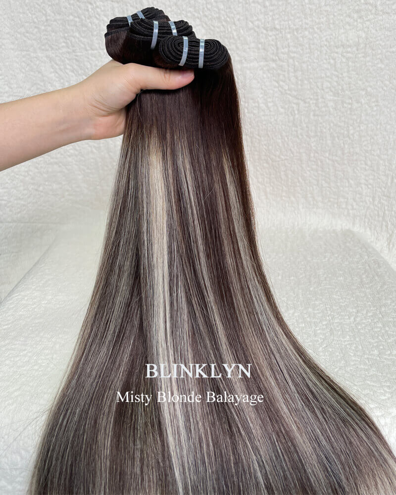Misty Blonde Balayage Raw Hair Bundle