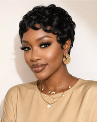 April | Soft Curls Wave Pixie Wig (No Lace)