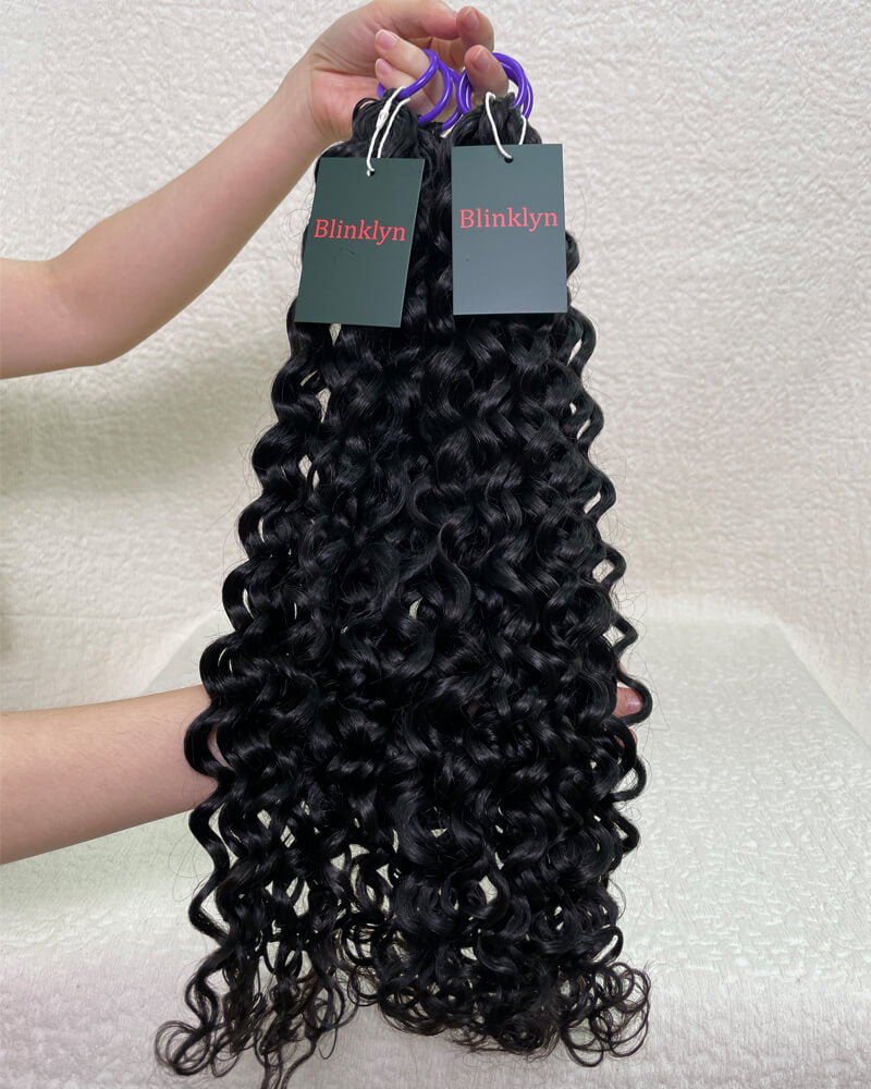 Cheveux humains ondulés Miracle Knots Feather Crochet Hair