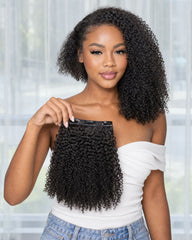 Extensions de cheveux humains crépus à clips
