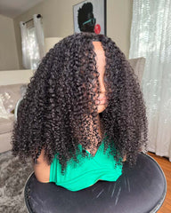 Dorois | Luxury RAW HAIR Afro Kinky Curly Flip Over Half Wig