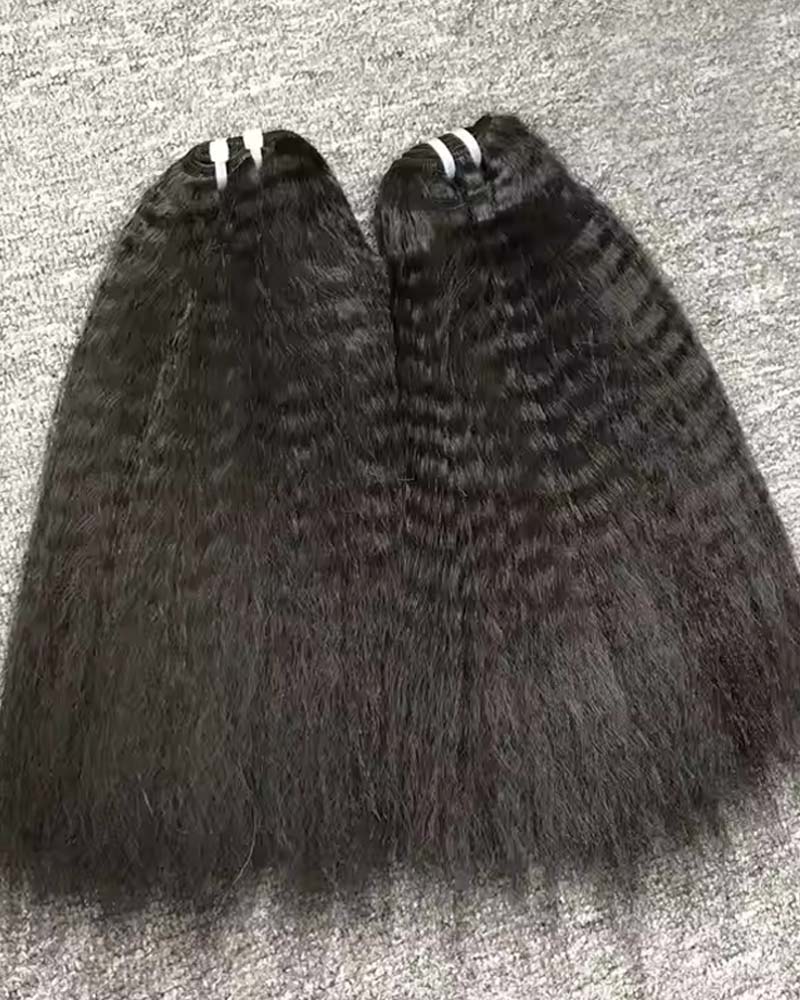 Top Quality Kinky Straight Virgin Human Hair Bundles