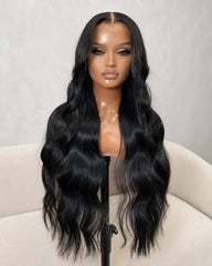 Rina | Perruque sur mesure (3/4/5 paquets) Cheveux ondulés, perruque HD sans colle avec dentelle