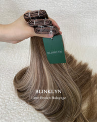 Latte Brown Balayage Genius Butterfly Weft Human Hair Extensions
