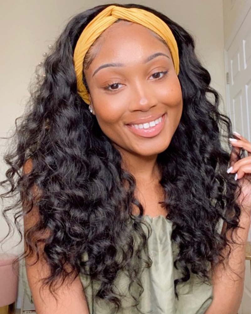 Doris | RAW HAIR Loose Deep Wave Headband Wig