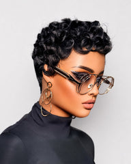 April | Soft Curls Wave Pixie Wig (No Lace)