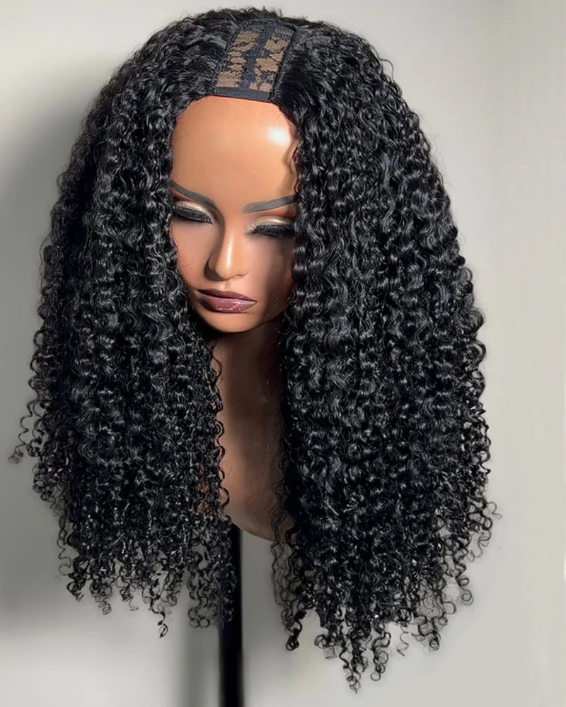 Klanna | Perruque en V ou en U avec des cheveux naturels bouclés et crépus