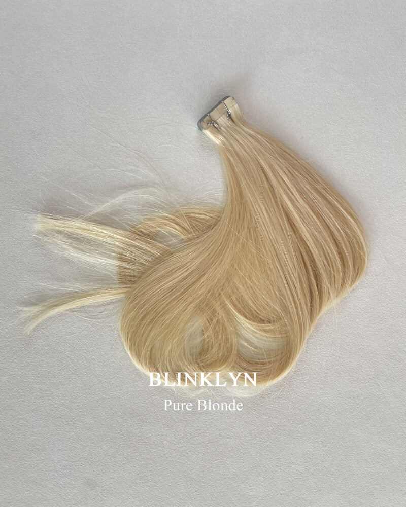 Pure Blonde Tape ins Human Hair Extensions
