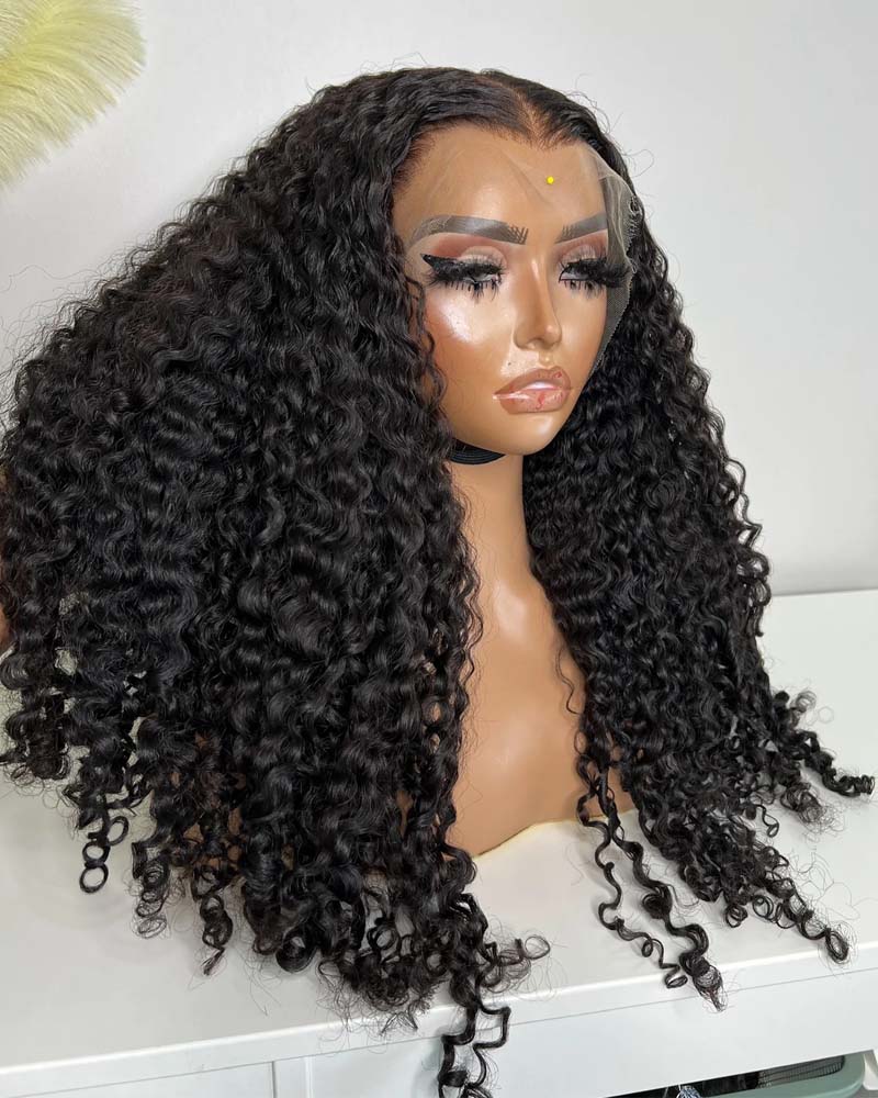 Bristina | Perruque sans colle SDD Burmese Curly HD Lace Frontal &amp; Closure